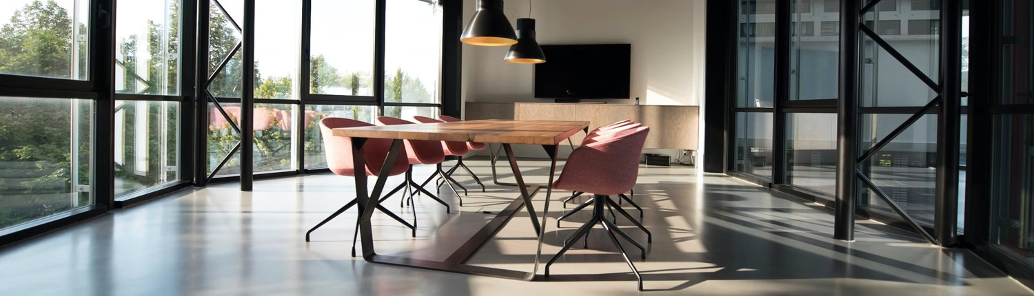 A modern office with modern features
